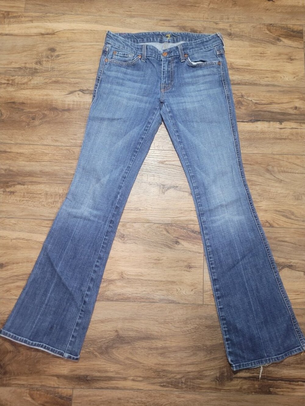 7 for All Mankind Women's Bootcut Light Blue A Pockets 27’s